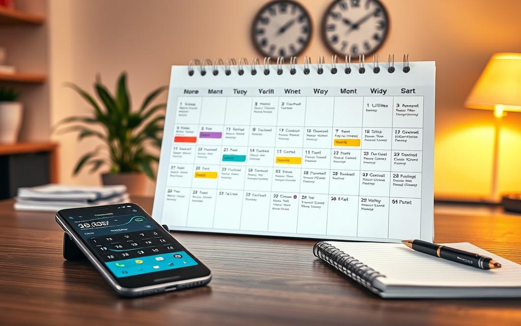 calendário financeiro mensal